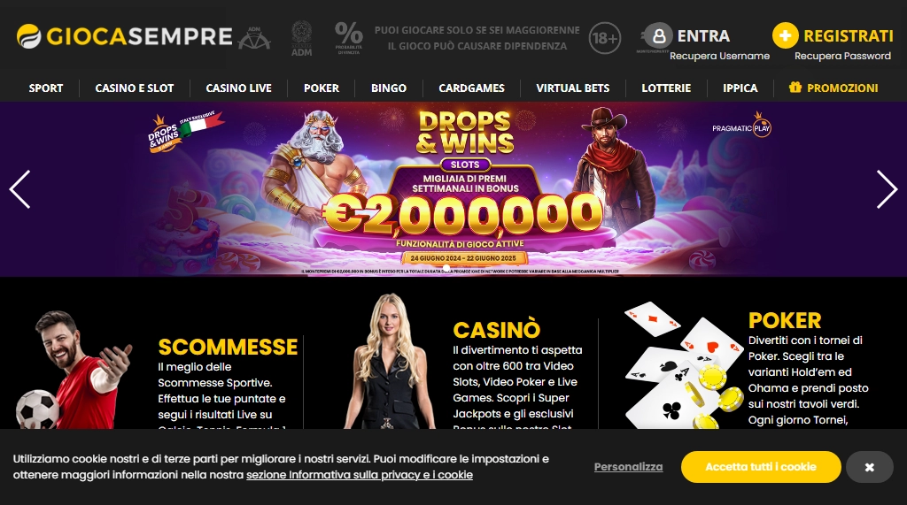 Giocasempre Casino Desktop screenshot